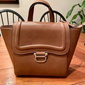 Brown Leather Nine West Backpack Purse
